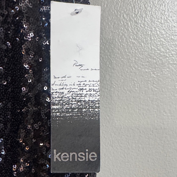 Kensie Black Sequin Pencil Skirt - Picture 2 of 6